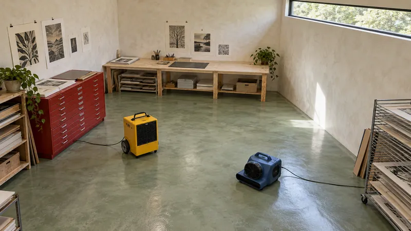Water Extraction in Sherman moisture equipment after pickup